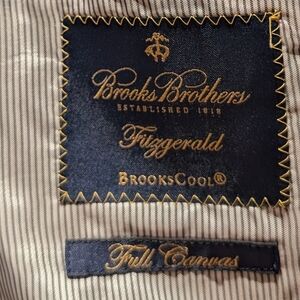 Brooks Brothers Navy Label with Gold Icons